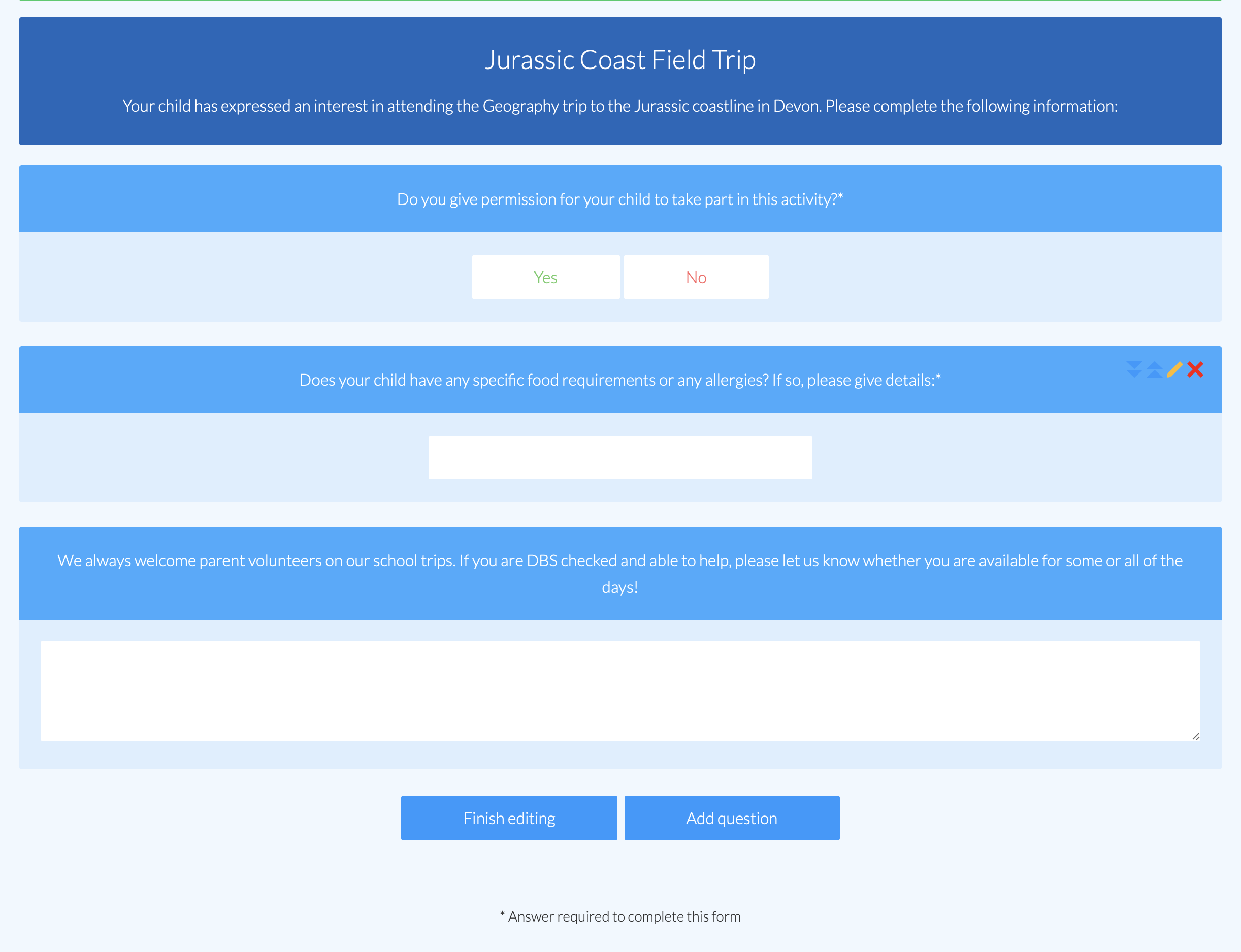 ePraise: Forms